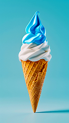 JPG 편집이미지 음식 아이스크림 디저트 사람없음 여름 파란색 달콤 시원함 편집실사 AI컴퓨터그래픽 AI콘텐츠 계절 컬러 맛 CG 파일형식