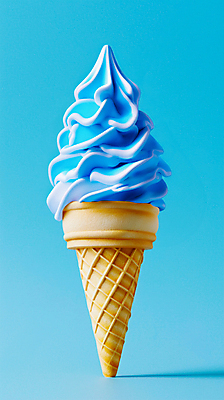 JPG 편집이미지 백그라운드 아이스크림 사람없음 여름 파란색 달콤 시원함 아이스크림콘 편집소스 편집실사 AI컴퓨터그래픽 AI콘텐츠 계절 컬러 디저트 맛 CG 콘 파일형식