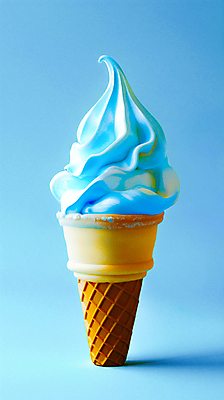 JPG 편집이미지 백그라운드 아이스크림 사람없음 여름 파란색 달콤 시원함 아이스크림콘 편집소스 편집실사 AI컴퓨터그래픽 AI콘텐츠 계절 컬러 디저트 맛 CG 콘 파일형식
