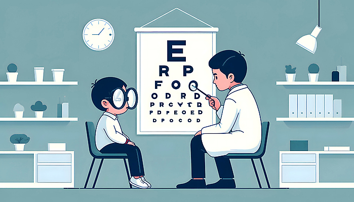 JPG 남자 화분 안경 어린이 시계 의자 일러스트 지팡이 전등 선반 건강 병원 앉기 소년 성인 두명 마주보기 진료 의사 가리킴 디지털합성 서랍장 시력 시력검사 건강검진 시력검사표 검안사 남자만 편집소스 국내일러스트 AI일러스트 AI콘텐츠 직업 잡화 가구 의학 모션 조명 사람 손짓 의료진 검사_조사 파일형식 안경사