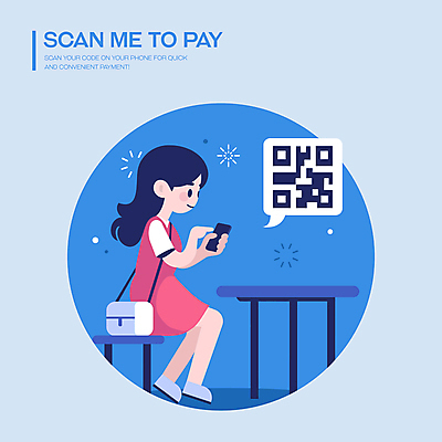 전신 여자 말풍선 의자 가방 일러스트 한명 들기 앉기 성인 파란색 스마트폰 터치 가리킴 책상 속도 결제 편리함 QR코드 스캔 성인여자한명만 국내일러스트 AI파일 1 잡화 컬러 가구 컨셉 모션 사람 손짓 핸드폰 스마트기기 여자한명만 성인여자만 파일형식 벡터