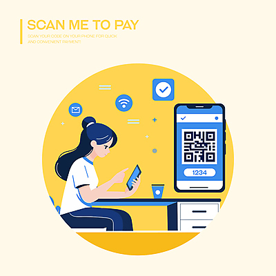 여자 일러스트 통신 한명 들기 앉기 성인 컵 스마트폰 숫자 노란색 터치 가리킴 책상 체크표시 속도 서랍장 결제 편리함 QR코드 스캔 인증 성인여자한명만 국내일러스트 AI파일 문자 1 식기 컬러 가구 컨셉 모션 사람 손짓 핸드폰 스마트기기 확인 여자한명만 성인여자만 파일형식 벡터