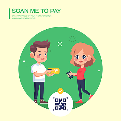 여자 남자 일러스트 들기 성인 두명 초록색 스마트폰 쇼핑 가리킴 체크표시 속도 결제 편리함 QR코드 스캔 성인만 국내일러스트 AI파일 컬러 컨셉 모션 사람 손짓 핸드폰 스마트기기 확인 파일형식 벡터