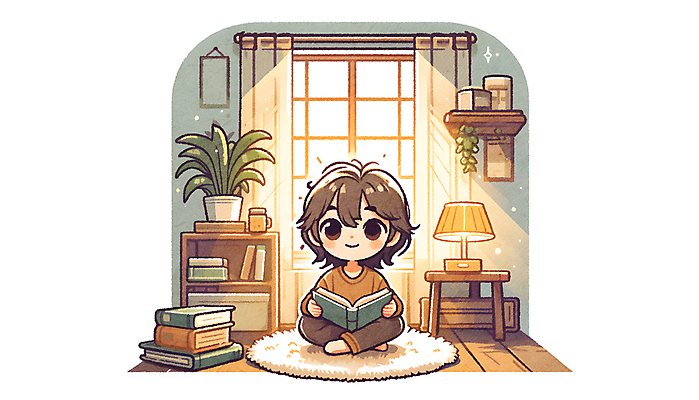 JPG 남자 화분 화초 어린이 일러스트 창문 탁자 휴식 조명 책장 선반 한명 들기 앉기 소년 책 인테리어 독서 카펫 스탠드 커튼 집중 읽기 책상 소년한명만 국내일러스트 AI일러스트 AI콘텐츠 식물 1 디자인 가구 컨셉 모션 사람 남자한명만 소년만 파일형식