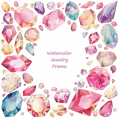 PSD 편집이미지 예술 패턴 수채화 프레임 타이포그라피 사람없음 장식 반짝임 컬러풀 화려 보석 광택 카피스페이스 이미지편집 문자 컬러 컨셉 무늬 모션 공백 광석 파일형식