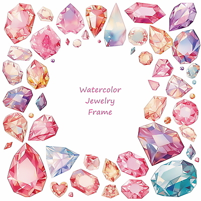 PSD 편집이미지 예술 패턴 수채화 프레임 타이포그라피 사람없음 장식 반짝임 컬러풀 화려 보석 광택 카피스페이스 이미지편집 문자 컬러 컨셉 무늬 모션 공백 광석 파일형식