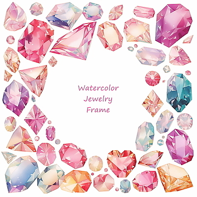 PSD 편집이미지 예술 패턴 수채화 프레임 타이포그라피 사람없음 장식 반짝임 컬러풀 화려 보석 광택 카피스페이스 이미지편집 문자 컬러 컨셉 무늬 모션 공백 광석 파일형식