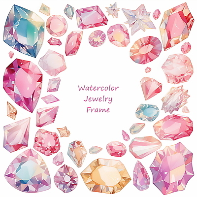 PSD 편집이미지 예술 패턴 수채화 프레임 타이포그라피 사람없음 장식 반짝임 컬러풀 화려 보석 광택 카피스페이스 이미지편집 문자 컬러 컨셉 무늬 모션 공백 광석 파일형식