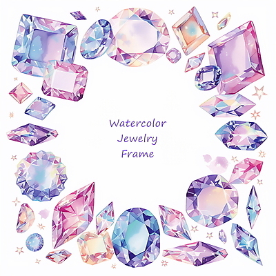 PSD 편집이미지 예술 패턴 수채화 프레임 타이포그라피 사람없음 장식 반짝임 컬러풀 화려 보석 광택 카피스페이스 이미지편집 문자 컬러 컨셉 무늬 모션 공백 광석 파일형식