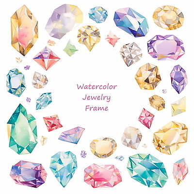 PSD 편집이미지 예술 패턴 수채화 프레임 타이포그라피 사람없음 장식 반짝임 컬러풀 화려 보석 광택 카피스페이스 이미지편집 문자 컬러 컨셉 무늬 모션 공백 광석 파일형식