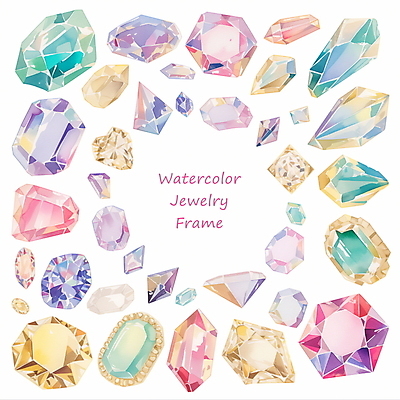 PSD 편집이미지 예술 패턴 수채화 프레임 타이포그라피 사람없음 장식 반짝임 컬러풀 화려 보석 광택 카피스페이스 이미지편집 문자 컬러 컨셉 무늬 모션 공백 광석 파일형식
