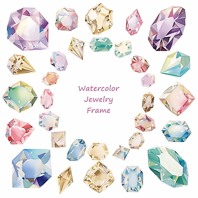 PSD 편집이미지 예술 패턴 수채화 프레임 타이포그라피 사람없음 장식 반짝임 컬러풀 화려 보석 광택 카피스페이스 이미지편집 문자 컬러 컨셉 무늬 모션 공백 광석 파일형식