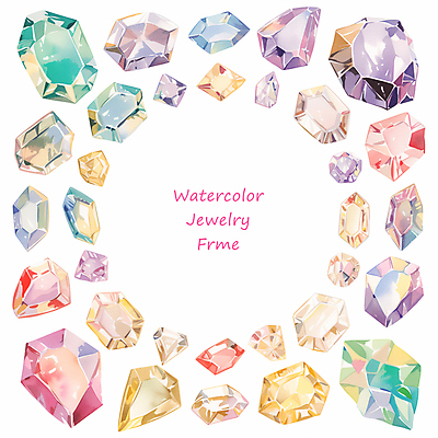 PSD 편집이미지 예술 패턴 수채화 프레임 타이포그라피 사람없음 장식 반짝임 컬러풀 화려 보석 광택 카피스페이스 이미지편집 문자 컬러 컨셉 무늬 모션 공백 광석 파일형식