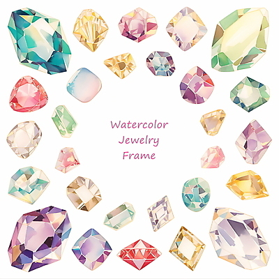 PSD 편집이미지 예술 패턴 수채화 프레임 타이포그라피 사람없음 장식 반짝임 컬러풀 화려 보석 광택 카피스페이스 이미지편집 문자 컬러 컨셉 무늬 모션 공백 광석 파일형식