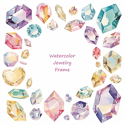 PSD 편집이미지 예술 패턴 수채화 프레임 타이포그라피 사람없음 장식 반짝임 컬러풀 화려 보석 광택 카피스페이스 이미지편집 문자 컬러 컨셉 무늬 모션 공백 광석 파일형식