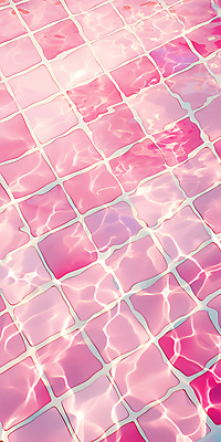 JPG 편집이미지 배너 포스터 물결 분홍색 백그라운드 휴가 휴식 바닥 수영장 사람없음 물 여름 수영 투명 타일 편집실사 AI포토 AI콘텐츠 자연요소 계절 컬러 컨셉 수상스포츠 CG 파일형식