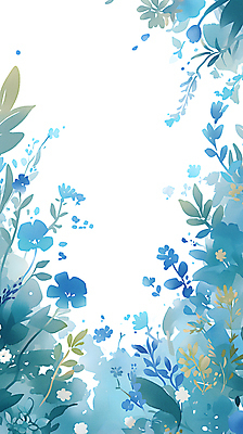 JPG 꽃 잎 꽃무늬 일러스트 자연 수채화 사람없음 초록색 평화 청록색 카피스페이스 국내일러스트 AI일러스트 AI콘텐츠 식물 컬러 컨셉 무늬 공백 생태계 파일형식