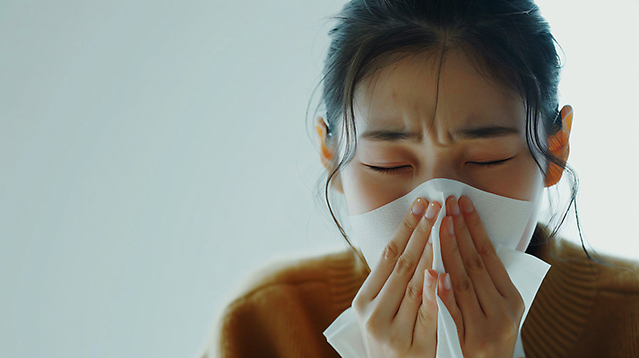 JPG 편집이미지 여자 한명 성인 앞모습 눈감음 고통 잡기 찡그림 화장지 디지털합성 먼지 알레르기 비염 재채기 환절기 휴지걸이 의료성형뷰티 성인여자한명만 꽃가루알레르기 편집실사 AI인물포토 AI콘텐츠 1 계절 감정 뷰포인트 모션 표정 사람 질병 CG 걸이 여자한명만 성인여자만 파일형식 AI포토