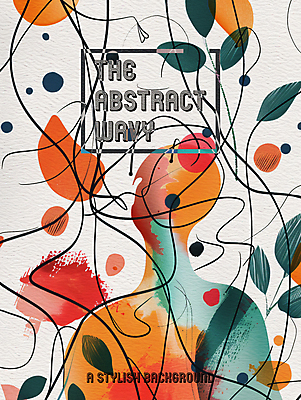 PSD 디자인 포스터 선 잎 일러스트 추상 사람없음 컬러풀 화려 디지털합성 모던 그림 작품 창의력 스타일 국내일러스트 식물 컬러 컨셉 무늬 미술 파일형식