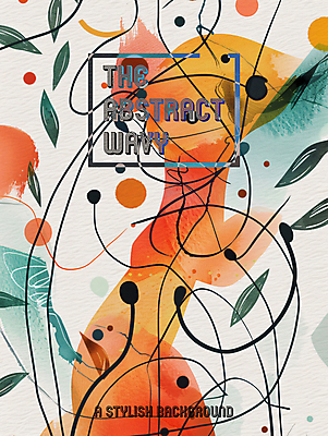 PSD 디자인 포스터 선 잎 일러스트 추상 사람없음 컬러풀 화려 디지털합성 모던 그림 작품 창의력 스타일 국내일러스트 식물 컬러 컨셉 무늬 미술 파일형식