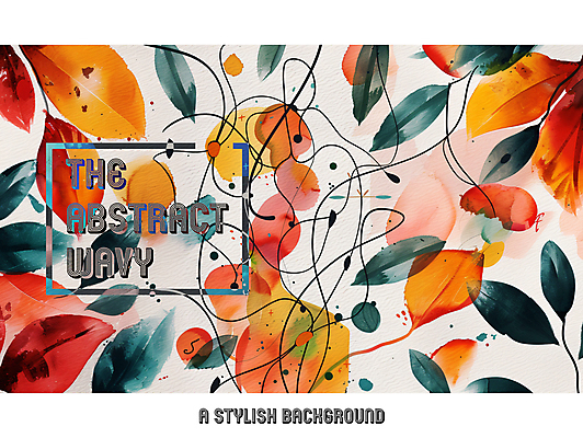 PSD 디자인 포스터 선 잎 일러스트 추상 사람없음 컬러풀 화려 디지털합성 모던 그림 작품 창의력 스타일 국내일러스트 식물 컬러 컨셉 무늬 미술 파일형식