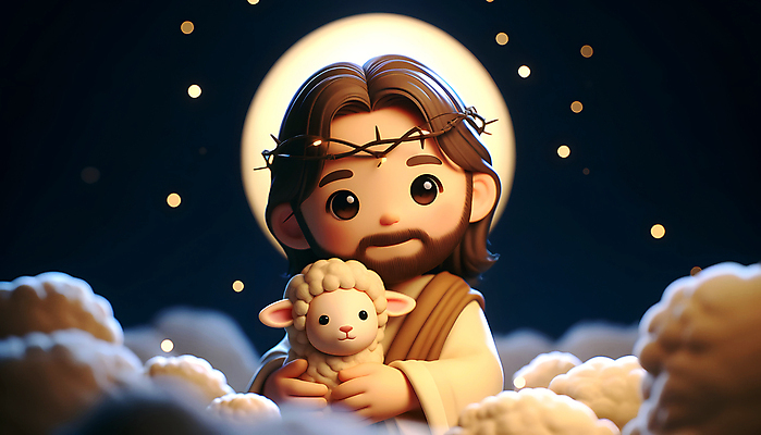 JPG 구름 편집이미지 남자 기독교 종교 하늘 한명 성인 빛 3D 양 예수 하나님 야간 디지털합성 보케 가시면류관 성인남자한명만 편집3D AI컴퓨터그래픽 AI콘텐츠 자연요소 1 종교용품 포유류 사람 신_종교 남자한명만 성인남자만 파일형식