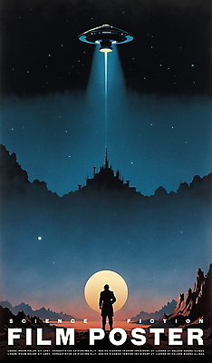 전신 PSD 남자 포스터 일러스트 밤하늘 하늘 산 한명 성인 빛 우주 검은색 신비 우주선 발견 몽환 성인남자한명만 국내일러스트 1 컬러 컨셉 사람 야간 남자한명만 성인남자만 파일형식