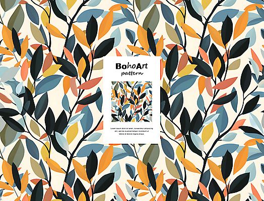 PSD 편집이미지 패턴 자연 나뭇잎 사람없음 장식 컬러풀 분위기 이미지편집 컬러 컨셉 잎 무늬 생태계 파일형식