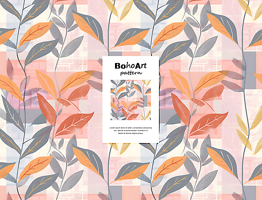 PSD 편집이미지 패턴 자연 나뭇잎 사람없음 장식 컬러풀 분위기 이미지편집 컬러 컨셉 잎 무늬 생태계 파일형식