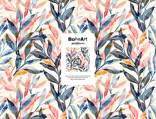 PSD 편집이미지 패턴 자연 나뭇잎 사람없음 장식 컬러풀 분위기 이미지편집 컬러 컨셉 잎 무늬 생태계 파일형식