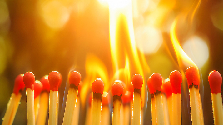 JPG 편집이미지 불 사람없음 성냥 오브젝트 성냥불 많음 카피스페이스 편집실사 AI포토 AI콘텐츠 자연요소 컨셉 공백 CG 파일형식