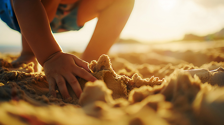 JPG 편집이미지 남자 어린이 모래 바다 한명 소년 해변 여름 모래사장 하반신 잡기 모래놀이 웅크림 소년한명만 편집실사 AI인물포토 AI콘텐츠 1 계절 모션 놀이 사람 CG 남자한명만 소년만 파일형식 AI포토