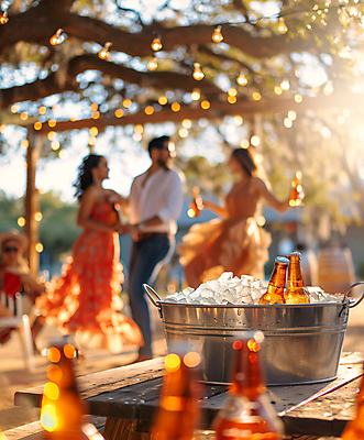 JPG 편집이미지 여자 남자 문화 여행 탁자 휴식 맥주 병맥주 들기 성인 야외 아웃포커스 세명 양동이 담기 휴양지 맥주병 성인만 편집실사 AI인물포토 AI콘텐츠 가구 컨셉 모션 술병 주류 촬영기법 사람 장소 CG 파일형식 AI포토