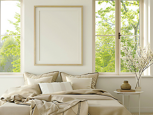 JPG 편집이미지 벽 액자 거실 창문 베개 휴식 풍경 사람없음 책 인테리어 꽃병 공간 이불 나뭇가지 편안함 카피스페이스 편집실사 AI포토 AI콘텐츠 나무 디자인 꽃 컨셉 침구 공백 감각 CG 파일형식