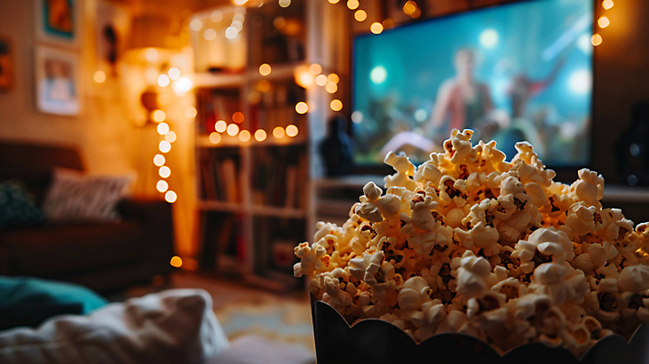 JPG 편집이미지 조명 사람없음 빛 인테리어 소파 스크린 스피커 영화관 영화 디지털합성 보케 팝콘 홈시어터 편집실사 AI포토 AI콘텐츠 디자인 음향기기 의자 문화예술 장비 극장 CG 파일형식