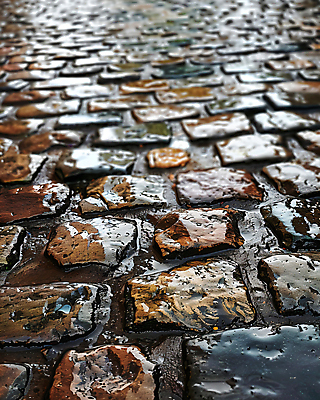 JPG 편집이미지 백그라운드 자연 사람없음 젖음 돌_바위 땅 타일 디지털합성 질감 타일바닥 편집실사 AI포토 AI콘텐츠 바닥 CG 생태계 파일형식