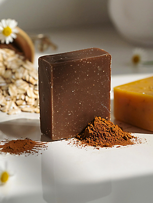 JPG 편집이미지 꽃 그림자 사람없음 햇빛 뷰티 가루 디지털합성 친환경 유기농 천연 수제비누 오트밀 핸드메이드 홈메이드 비건 편집실사 AI포토 AI콘텐츠 식물 웰빙 태양 환경 CG 만들기 비누 채식주의자 파일형식 귀리