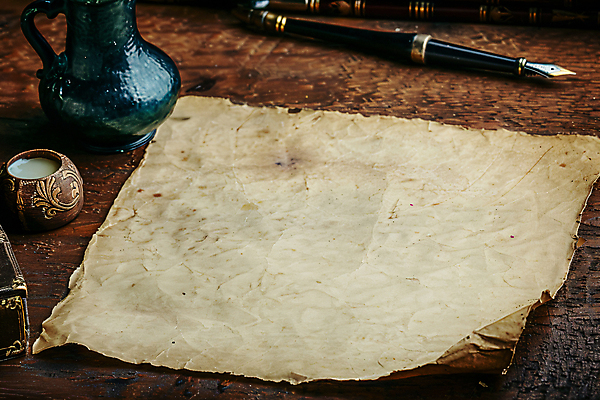 JPG 편집이미지 종이 캘리그라피 사람없음 만년필 빈티지 분위기 편지 디지털합성 오브젝트 구김 카피스페이스 편집실사 AI포토 AI콘텐츠 컨셉 모션 펜 공백 CG 파일형식