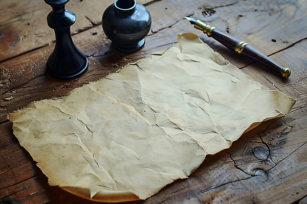 JPG 편집이미지 종이 캘리그라피 잉크 사람없음 만년필 빈티지 분위기 편지 디지털합성 오브젝트 구김 카피스페이스 편집실사 AI포토 AI콘텐츠 컨셉 모션 펜 공백 CG 파일형식