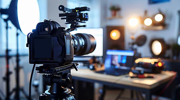 JPG 스튜디오촬영 편집이미지 스튜디오 조명 사람없음 노트북 빛 유행 카메라 촬영 공간 영상 삼각대 동영상 조명장치 촬영장비 크리에이터 편집실사 AI포토 AI콘텐츠 직업 실내 전자제품 장비 도구 CG 파일형식 1인미디어