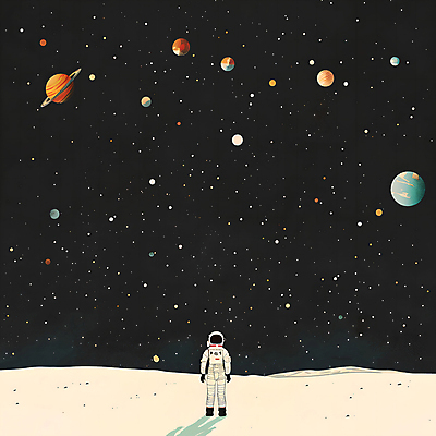 전신 PSD 별 일러스트 한명 풍경 성인 우주 행성 우주비행사 우주복 은하 성인한명만 국내일러스트 자연요소 1 옷 사람 성인만 파일형식