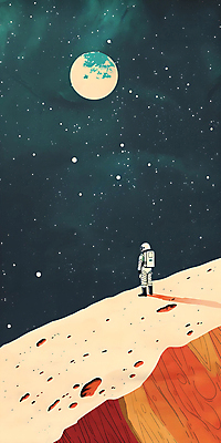 전신 PSD 일러스트 한명 풍경 성인 우주 행성 우주비행사 달 우주복 은하 성인한명만 국내일러스트 자연요소 1 옷 사람 성인만 파일형식