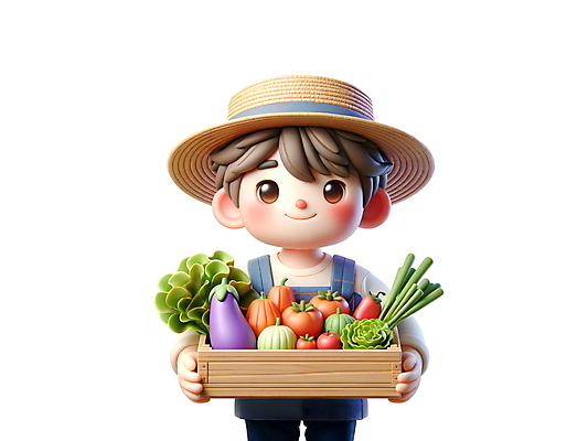 JPG 편집이미지 남자 토마토 호박 가지 3D캐릭터 한명 들기 상반신 성인 농작물 3D 신선 농부 나무상자 멜빵바지 배추 친환경 밀짚모자 파 성인남자한명만 편집3D AI컴퓨터그래픽 AI콘텐츠 직업 캐릭터 모자_잡화 1 농업 채소 바지 모션 사람 상자 환경 멜빵 디지털합성 남자한명만 성인남자만 파일형식