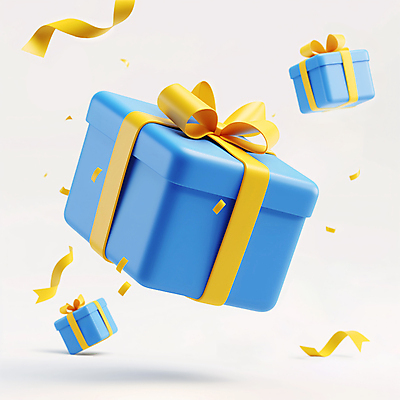 JPG 편집이미지 리본 이벤트 사람없음 파란색 선물상자 3D 축하 생일 떨어짐 꽃가루 편집3D AI컴퓨터그래픽 AI콘텐츠 기념일 컬러 컨셉 선물 상자 가루 디지털합성 파일형식