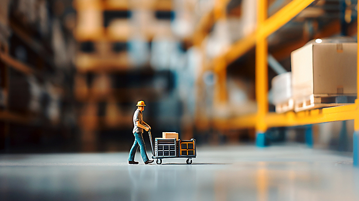 JPG 편집이미지 노동자 공사 사람없음 상자 장난감 쌓기 수레 미니어처 건설현장 작업 물류창고 편집실사 AI포토 AI콘텐츠 직업 모션 건설업 모형 카트 창고 CG 파일형식