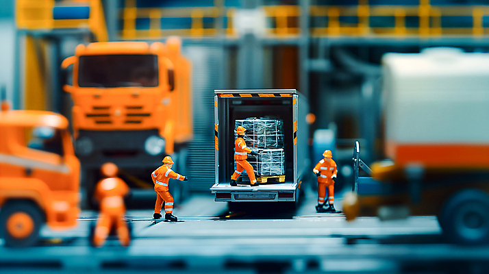 JPG 편집이미지 노동자 공사 사람없음 상자 장난감 미니어처 건설현장 트럭 작업 꺼내기 편집실사 AI포토 AI콘텐츠 직업 모션 자동차 건설업 모형 CG 파일형식