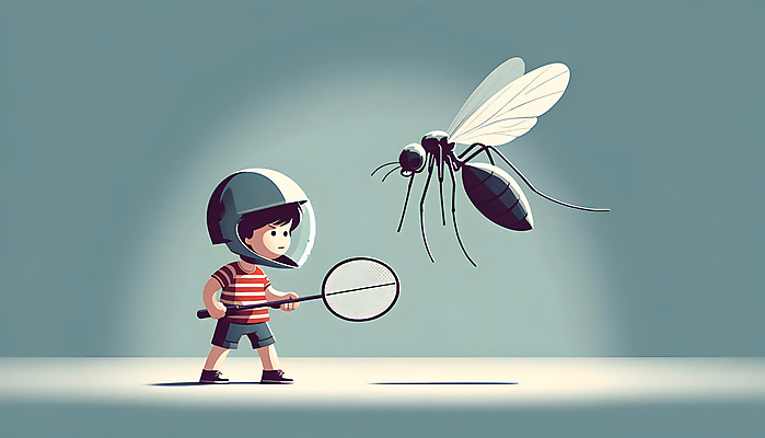 JPG 남자 어린이 일러스트 한명 들기 소년 여름 해충 헬멧 디지털합성 대치 모기 소년한명만 편집소스 전기파리채 국내일러스트 AI일러스트 AI콘텐츠 1 계절 모션 사람 도구 벌레 보호장비 남자한명만 소년만 파일형식