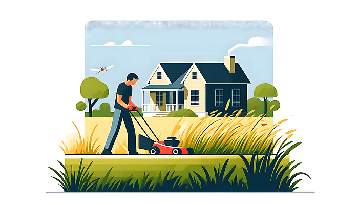 JPG 남자 일러스트 한명 잔디 성인 여름 정원 잡기 해충 디지털합성 예방 전원주택 전원생활 모기 퇴치 성인남자한명만 잔디깎이 편집소스 국내일러스트 AI일러스트 AI콘텐츠 식물 1 계절 컨셉 모션 주택 사람 생활 기계 벌레 남자한명만 성인남자만 파일형식