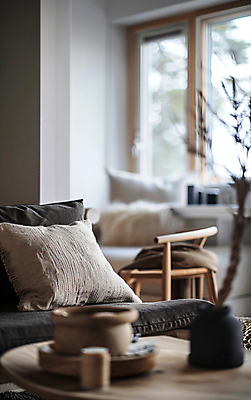 JPG 식물 편집이미지 화분 쿠션 거실 창문 탁자 실내 사람없음 인테리어 소파 도자기 분위기 담요 편집실사 AI포토 AI콘텐츠 디자인 가구 컨셉 의자 내부 CG 파일형식