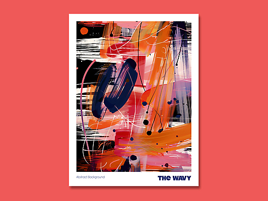 PSD 디자인 포스터 일러스트 붓터치 추상 사람없음 빨간색 물감 혼합 디지털합성 그림 질감 국내일러스트 컬러 무늬 미술도구 파일형식